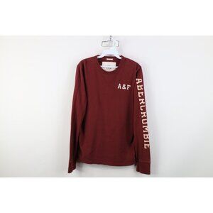 Vtg 90s Y2K Abercrombie & Fitch Mens M Muscle Ribbed Knit Long Sleeve T-Shirt